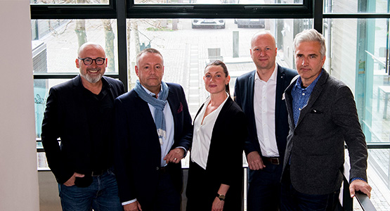 På bilden; Matz Karlsson, Storegate (grundare), Patric Isacsson, ToKeep AB, Lene Håkansson och Jens Listerö från LF Blekinge samt Bertil Hedén Storegate (grundare)