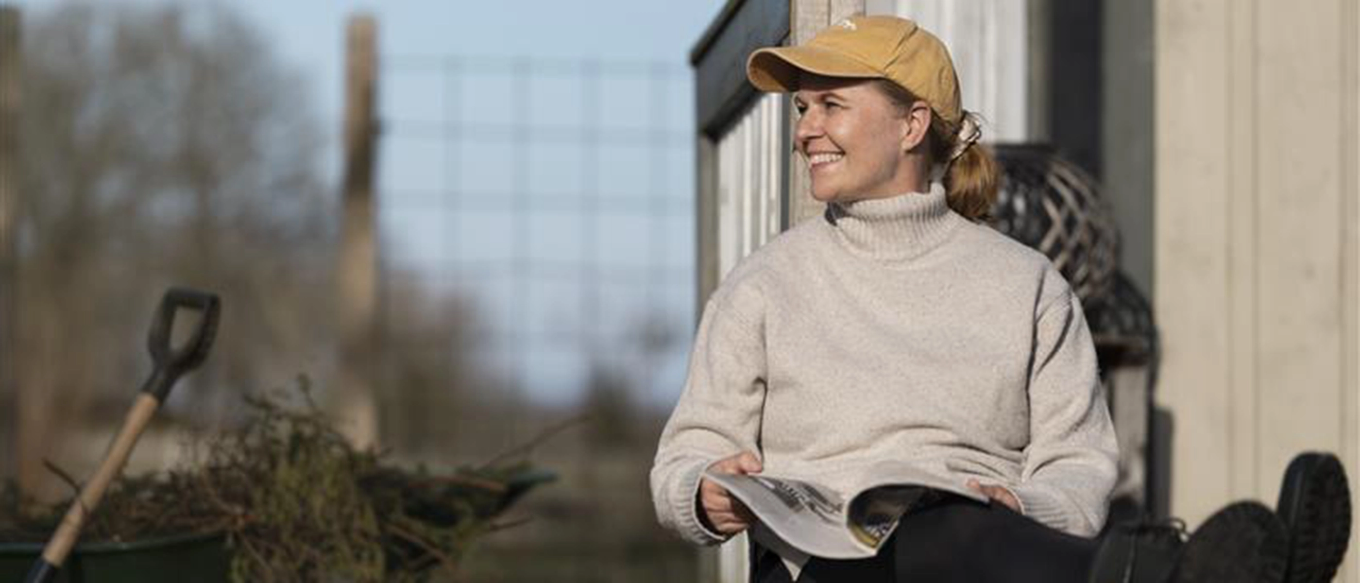 Kvinna som ska starta företag.