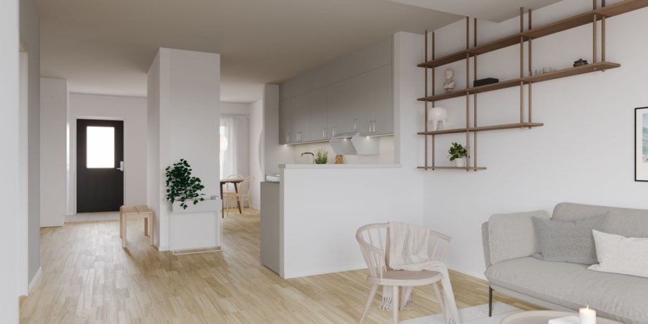 Interiörbild, exempel. 