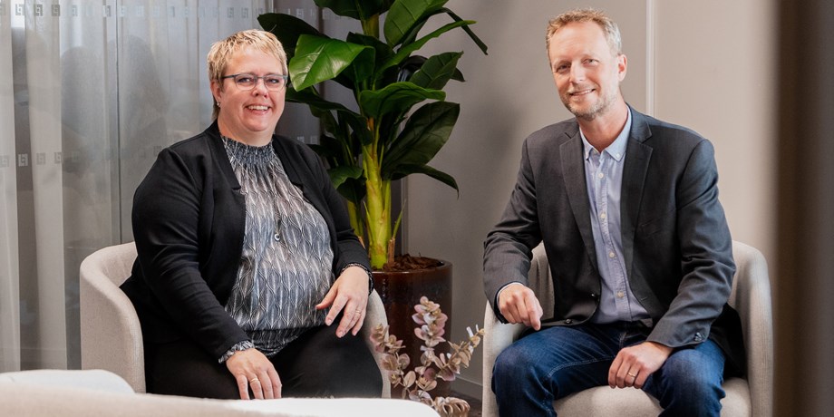 Våra rådgivare Karin och Henrik .