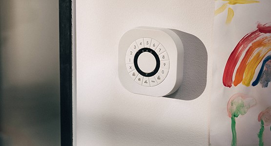 Kontrollpanel för hemlarm.