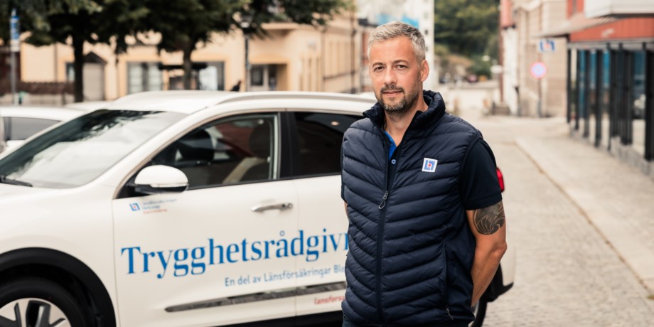 Vår trygghetsrådgivare Carl. Porträttbild.