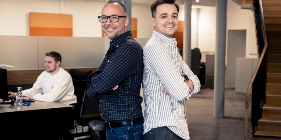 Våra bankrådgivare Mattias och Ernest. Porträttbild.