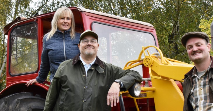 Fastighetsmäklare Lena Danielsson, Ulf Norrman och Mikael Pålsson. 