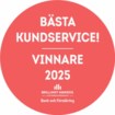 Illustration av att Kronobergs bank har vunnit pris för bästa kundservice 2025.