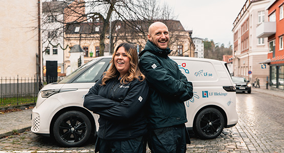 Våra medarbetare Sofie och Erik. Bild.