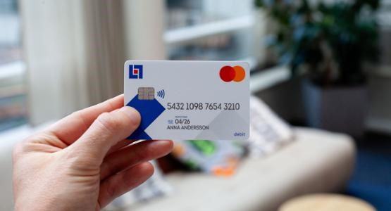 Foto på LF bankkort.