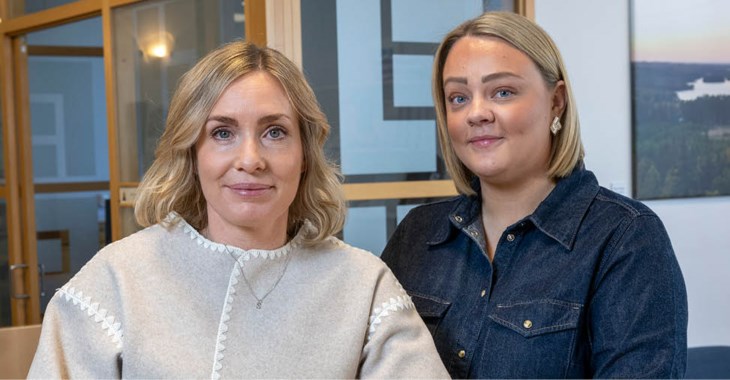 Bankrådgivare Sara Stridh och Försäkringsrådgivare Josefine Eek.