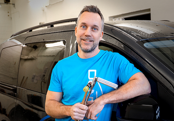 Christian på Dentec, porträttbild.