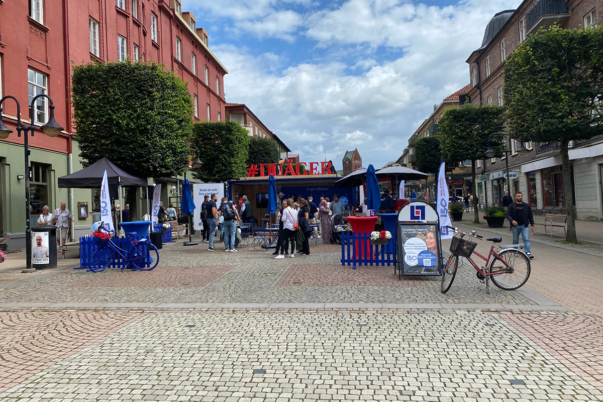 Utomhusevent i Hässleholm.