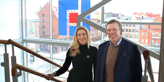 Tomas Eriksson, vd och Karin Mattsson Weijber, styrelseordförande Länsförsäkringar Jämtland