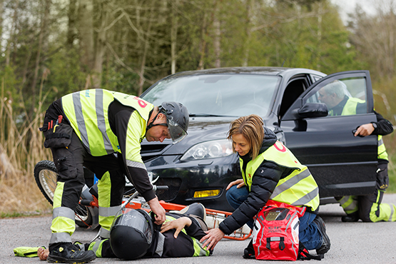 Omhändertagande efter trafikolycka