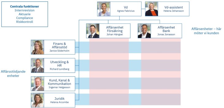 LF Skånes organisationsschema