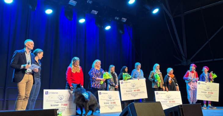 Alla pristagare på scen