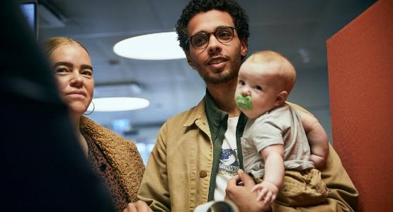 Familj i reception bild.