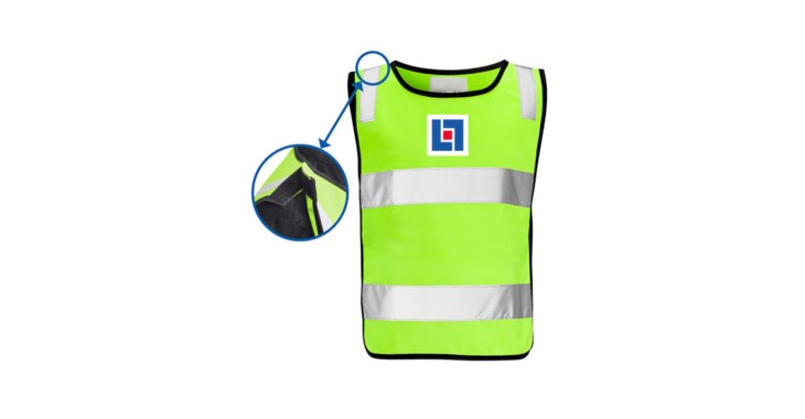 Reflexväst med kardborreband för barn.