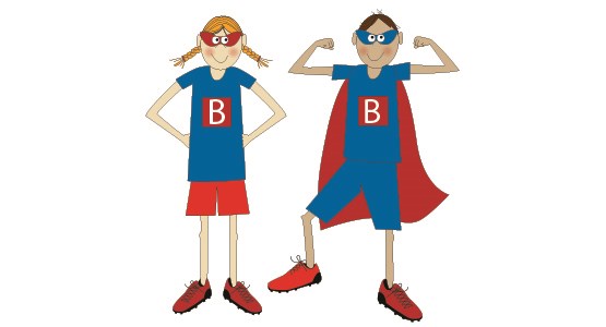 Illustration av två brandsuperhjältar.