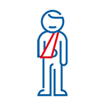 Illustration armskada