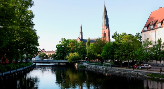 Uppsala domkyrka vintertid