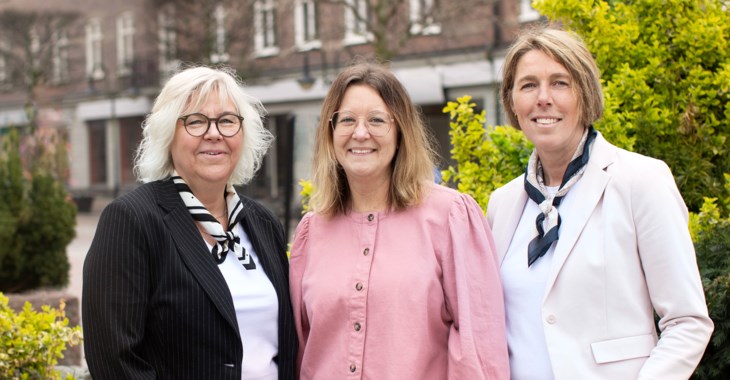 Åse Galfi, Jenny Leth och Jeanette Andersson, LF Göinge-Kristianstad.