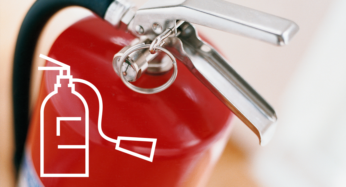 brandsläckare, bild och illustration.