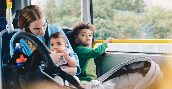 Familj i buss