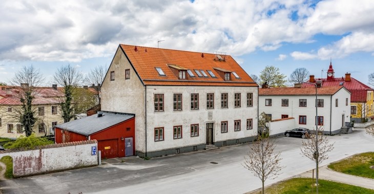 Foto på hus som har fastighetsförsäkring.