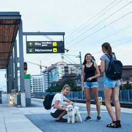 Unga personer på uppsala centralstation