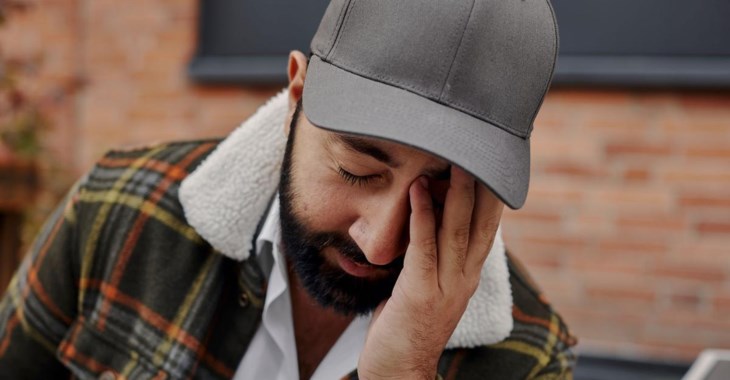 Uppgiven man som varit med om inbrott.