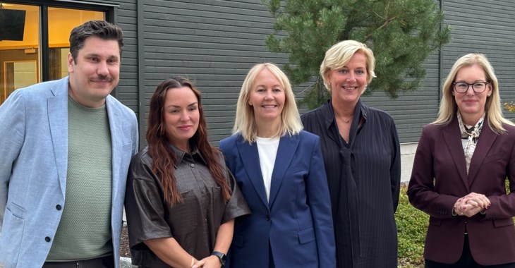 Representanter från Karlstad kommun, Löfbergs, Länsförsäkringar Värmland och NWT-gruppen