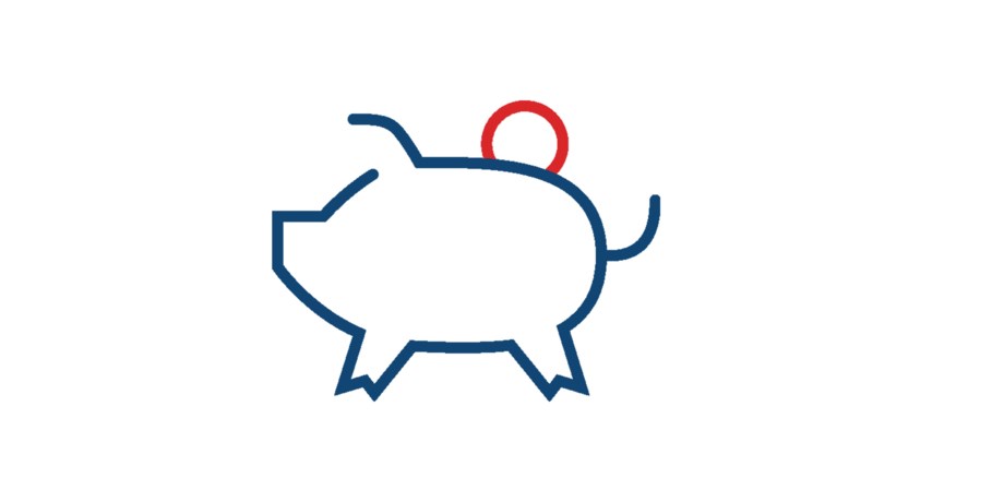 spargris. illustration.