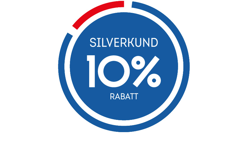 Silverkund 10 % rabatt, illustration.