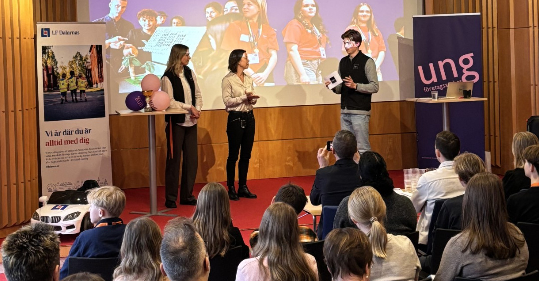 En ung gymnast på bild