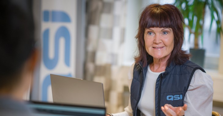 Anna Johansson på QSI i Hässlholm.