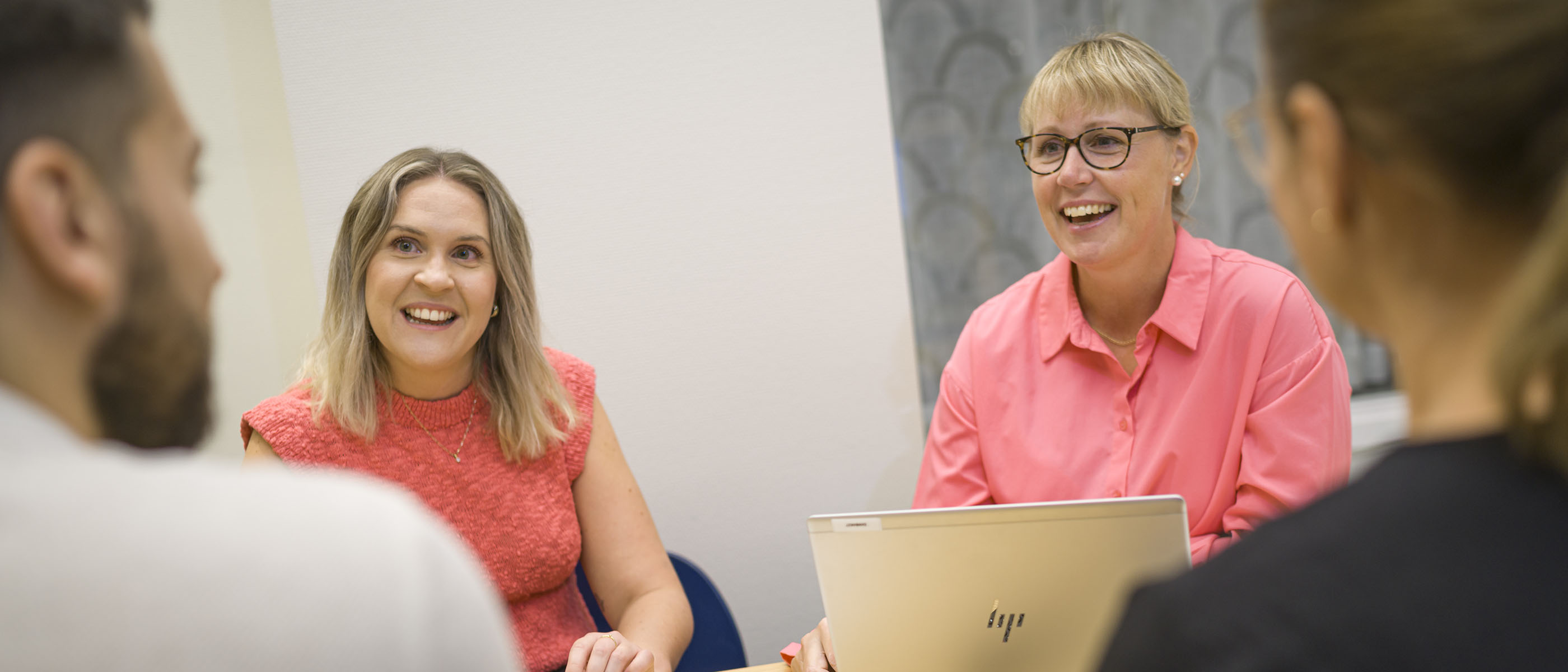 Våra bankrådgivare Johanna Levin och Jessica Lindberg.