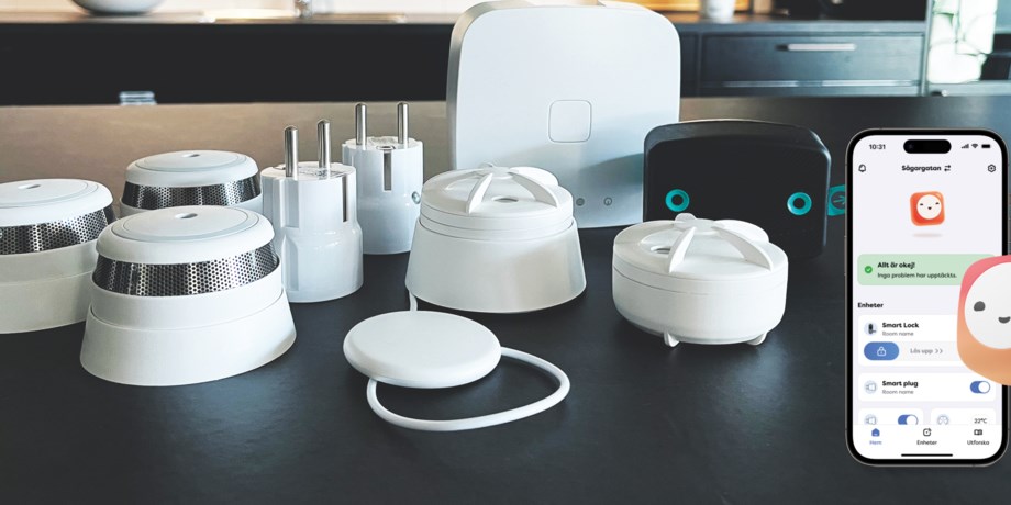 Smarta enheter för ett uppkopplat hem.