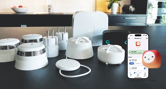 Foto på skadeförebyggande produkter.